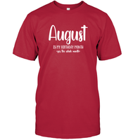 August Birthday Month Unisex Short Sleeve Classic Tee