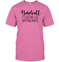 Baseball Mom Shirt Unisex Short Sleeve Classic Tee With Baseball Stripes