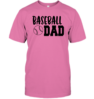 Baseball Dad Shirt Unisex Short Sleeve Classic Tee With Baseball