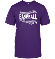 Baseball Dad Shirt Unisex Short Sleeve Classic Tee With Baseball Stripes