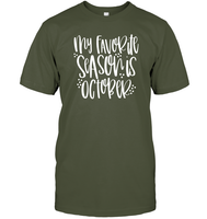 My Favorite Season Is October Shirt – Celebrate Spooky Season in Style Unisex Short Sleeve Classic Tee