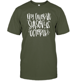 My Favorite Season Is October Shirt – Celebrate Spooky Season in Style Unisex Short Sleeve Classic Tee