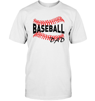 Baseball Dad Shirt, Long Sleeve, Hoodie, and Sweatshirt With Baseball Stripes
