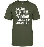 Coffee Scrubs And Rubber Gloves Nurse Shirt Unisex Short Sleeve Classic Tee