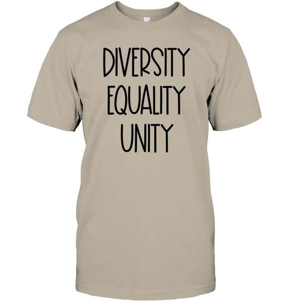 Diversity Equality Unity Shirt Unisex Short Sleeve Classic Tee