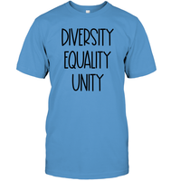 Diversity Equality Unity Shirt Unisex Short Sleeve Classic Tee