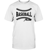 Baseball Mom Shirt Unisex Short Sleeve Classic Tee With Baseball Stripes