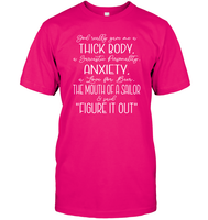 God Really Gave Me A Thick Body Shirt Unisex Short Sleeve Classic Tee