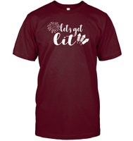 Let's Get Lit 4th Of July Shirt Unisex Short Sleeve Classic Tee