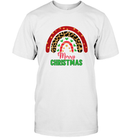 Merry Christmas Shirt With Rainbow For Women