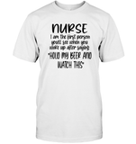 Nurse Hold My Beer Nurse Shirt Unisex Short Sleeve Classic Tee