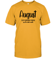 August Birthday Month Unisex Short Sleeve Classic Tee