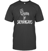 Queen of Shenanigans St Patrick's Day Shirt Unisex Short Sleeve Classic Tee