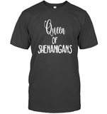 Queen of Shenanigans St Patrick's Day Shirt Unisex Short Sleeve Classic Tee