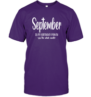 September Birthday Month Unisex Short Sleeve Classic Tee