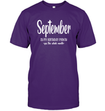 September Birthday Month Unisex Short Sleeve Classic Tee