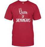 Queen of Shenanigans St Patrick's Day Shirt Unisex Short Sleeve Classic Tee