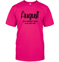 August Birthday Month Unisex Short Sleeve Classic Tee