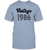 1986 Retro Vintage Birth Year Blast Unisex Short Sleeve Classic Tee