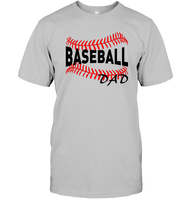 Baseball Dad Shirt, Long Sleeve, Hoodie, and Sweatshirt With Baseball Stripes