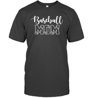 Baseball Mom Shirt Unisex Short Sleeve Classic Tee With Baseball Stripes