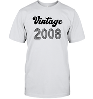 2008 Retro Vintage Birth Year Blast Unisex Short Sleeve Classic Tee