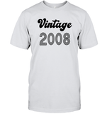 2008 Retro Vintage Birth Year Blast Unisex Short Sleeve Classic Tee