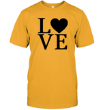 Love Letters With Heart Valentine's Day Unisex Short Sleeve Classic Tee