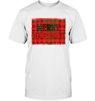 Merry Christmas Shirt  With Plaid For Women