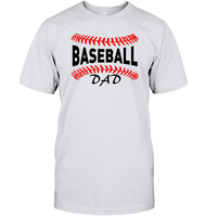 Baseball Dad Shirt, Long Sleeve, Hoodie, and Sweatshirt With Baseball Stripes