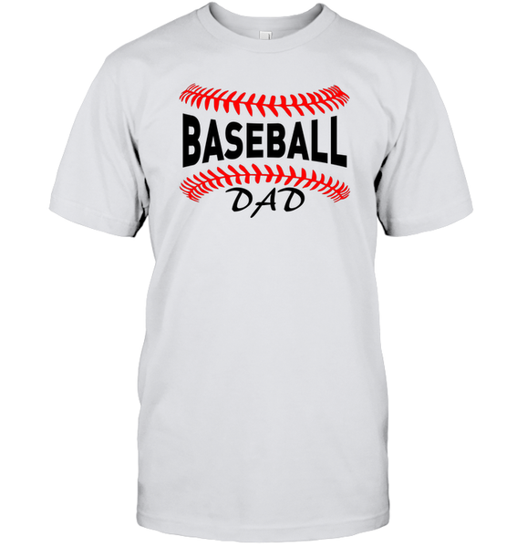 Baseball Dad Shirt, Long Sleeve, Hoodie, and Sweatshirt With Baseball Stripes