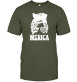 Merica Mom Bun 4th Of July Shirt Unisex Short Sleeve Classic Tee