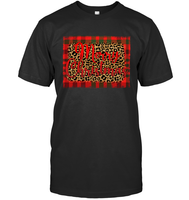Merry Christmas Shirt Cheetah Print For Women