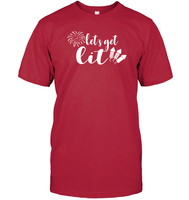 Let's Get Lit 4th Of July Shirt Unisex Short Sleeve Classic Tee