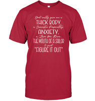 God Really Gave Me A Thick Body Shirt Unisex Short Sleeve Classic Tee