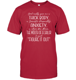 God Really Gave Me A Thick Body Shirt Unisex Short Sleeve Classic Tee