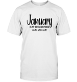 January Birthday Month Unisex Short Sleeve Classic Tee