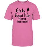 Girls Vegas Trip Cheaper Than Therapy Girls Trip Shirt Unisex Short Sleeve Classic Tee