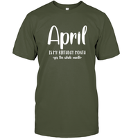 April Birthday Month Unisex Short Sleeve Classic Tee