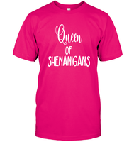 Queen of Shenanigans St Patrick's Day Shirt Unisex Short Sleeve Classic Tee