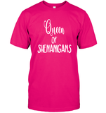 Queen of Shenanigans St Patrick's Day Shirt Unisex Short Sleeve Classic Tee