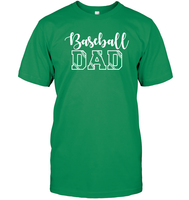 Baseball Dad Shirt Unisex Short Sleeve Classic Tee With Baseball Stripes