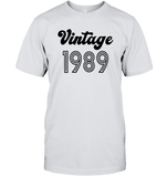 1989 Retro Vintage Birth Year Blast Unisex Short Sleeve Classic Tee