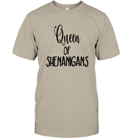 Queen of Shenanigans St Patrick's Day Shirt Unisex Short Sleeve Classic Tee
