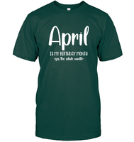 April Birthday Month Unisex Short Sleeve Classic Tee