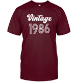 1986 Retro Vintage Birth Year Blast Unisex Short Sleeve Classic Tee