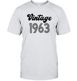 1963 Retro Vintage Birth Year Blast Unisex Short Sleeve Classic Tee