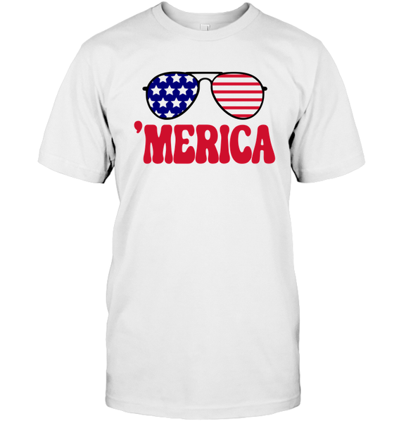 Retro Merica Sunglasses 4th Of July Shirt Unisex Short Sleeve, Long Sleeve, Hoodies, Sweatshirt