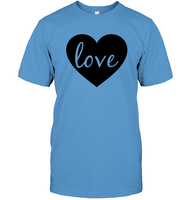 Love With Heart Valentine's Day Unisex Short Sleeve Classic Tee