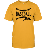 Baseball Mom Shirt Unisex Short Sleeve Classic Tee With Baseball Stripes